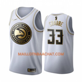 Maillot NBA Atlanta Hawks Allen Crabbe 33 Nike 2019-20 Blanc Golden Edition Swingman - Homme